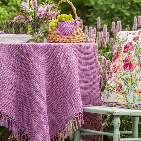 April Cornell Misty Island Tablecloth 60x90 NWT - Picture 2 of 4
